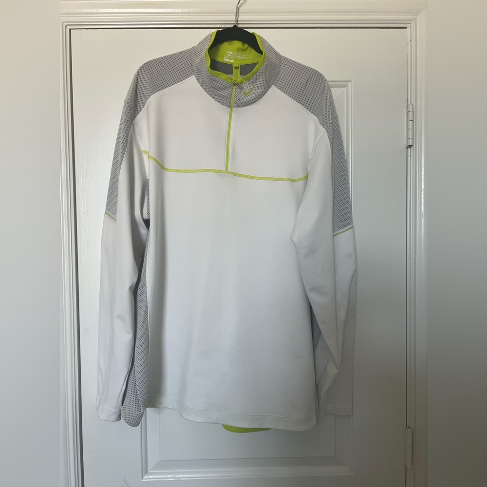 Nike White and Gray Performance Jacket